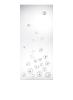 Dahlia interior panel in clear crystal, mirrored satin finish glass, large size - Lalique
